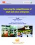 Improving the competitiveness of small and micro enterprises