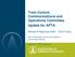 Train Control, Communications and Operations Committee Update for APTA