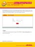 Meeting Your Shipping Needs DHL INTRASHIP 7.0