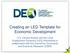 Creating an LED Template for Economic Development
