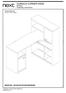 CORSICA CORNER DESK Assembly instructions. Produced in China for Next Retail Ltd V1. Actual product size H123.
