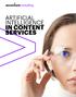 1 ARTIFICIAL INTELLIGENCE IN CONTENT SERVICES
