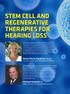 STEM CELL AND REGENERATIVE THERAPIES FOR HEARING LOSS
