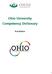 Ohio University Competency Dictionary. First Edition