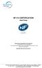 NF 414 CERTIFICATION