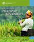 Partnering for. zero hunger. and sustainability. A joint mechanism for catalytic results