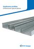 Gypframe profiles. Dimensional specifications