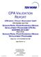 CPA VALIDATION REPORT