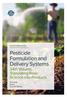 Pesticide Formulation and Delivery Systems