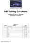 H&L Training Document