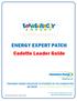 ENERGY EXPERT PATCH Cadette Leader Guide