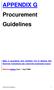 APPENDIX G Procurement Guidelines