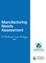 Manufacturing Needs Assessment