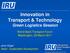 Innovation in Transport & Technology