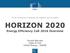 The EU Framework Programme for Research and Innovation HORIZON Energy Efficiency Call 2016 Overview