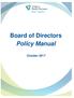 Board of Directors Policy Manual