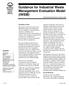 Guidance for Industrial Waste Management Evaluation Model (IWEM) Waste/Solid Waste #5.03, October 2005