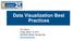 Data Visualization Best Practices. Tim Vlamis Friday, March 10, 2017 NCOAUG Winter Training