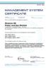 Initial certification date: 01. September 2010