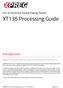 XT135 Processing Guide