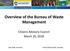 Overview of the Bureau of Waste Management. Citizens Advisory Council March 20, 2018
