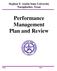 Stephen F. Austin State University Nacogdoches, Texas. Performance Management Plan and Review