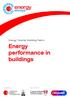 Energy Tutorial: Building Fabric. Energy performance in buildings