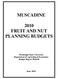 MUSCADINE 2010 FRUIT AND NUT PLANNING BUDGETS. Mississippi State University Department of Agricultural Economics Budget Report