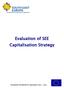 Evaluation of SEE Capitalisation Strategy