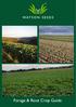 Forage & Root Crop Guide