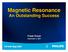 Magnetic Resonance An Outstanding Success Freek Knoet December 5, 2001