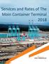 Services and Rates of The Moin Container Terminal 2018