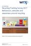 Recycling Tracking Survey 2017 Behaviours, attitudes and awareness around recycling