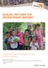 SOCIAL RETURN ON INVESTMENT REPORT