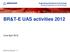 BR&T-E UAS activities 2012