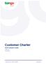 Customer Charter. Small Customer Charter. Version June Tango Energy Pty Ltd ABN