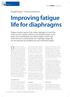 Improving fatigue life for diaphragms