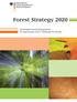 Forest Strategy Sustainable Forest Management An Opportunity and a Challenge for Society