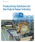 GE Power Conversion. Productivity Solutions for the Pulp & Paper Industry