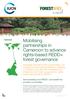 Mobilising partnerships in Cameroon to advance rights-based REDD+ forest governance