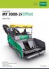 MT i Offset. PowerFeeder. Special Class. Material Feeder: Maximum Conveying Capacity 1,200t/h Pivoting Conveyor ErgoPlus Operating System