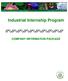 Industrial Internship Program COMPANY INFORMATION PACKAGE