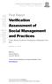 Verification Assessment of Social Management and Practices