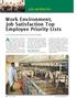 Work Environment, Job Satisfaction Top Employee Priority Lists