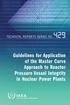 Technical Reports SeriEs No.429. Guidelines for Application of the Master Curve Approach to Reactor Pressure Vessel Integrity in Nuclear Power Plants