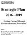 Strategic Plan Driving Forward Through Enhancement and Innovation