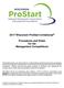 2017 Wisconsin ProStart Invitational. Procedures and Rules for the Management Competitions