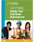 Easy Reading Career Planning Series. Job Profiles Help for Career Advisors