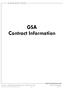 GSA Contract Information