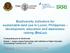 Biodiversity indicators for sustainable land use in Luzon, Philippines development, education and awarenessraising